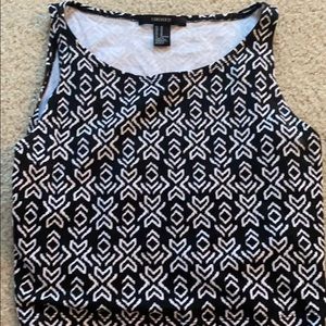 Forever 21 B&W Crop Top